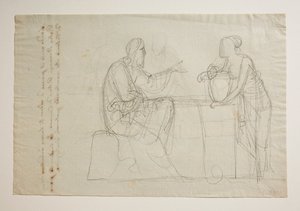 Christ and the Samaritan Woman by Bertel Thorvaldsen
