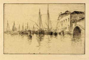 Along the Giudecca, Venice by Bertha E. Jaques