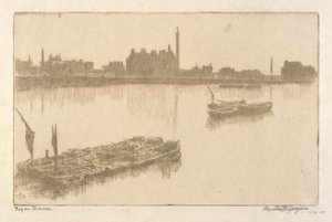 Fog on Thames by Bertha E. Jaques