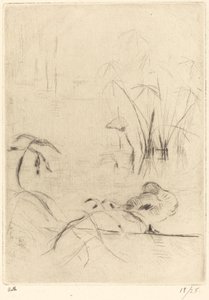 Ducks at Rest on the Bank by Berthe Morisot