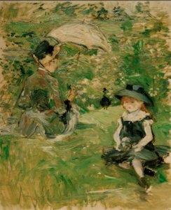 Young Woman and Child on the Island