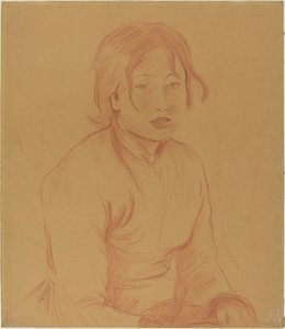 Peasant Girl by Berthe Morisot