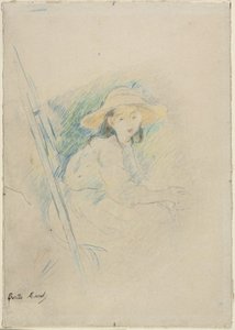 Seated Girl (Julie Manet) by Berthe Morisot