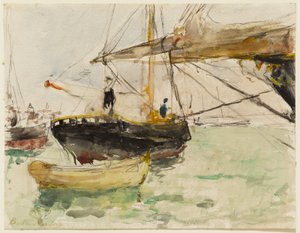 The Front of a Yacht by Berthe Morisot