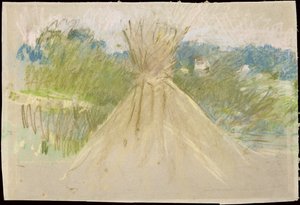 The Small Haystack by Berthe Morisot
