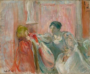 Woman and Child by Berthe Morisot
