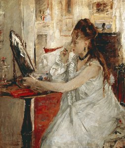 Young Woman Powdering Her Face by Berthe Morisot