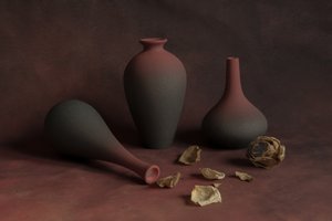 Elegant Pottery Still Life by Betty Liu