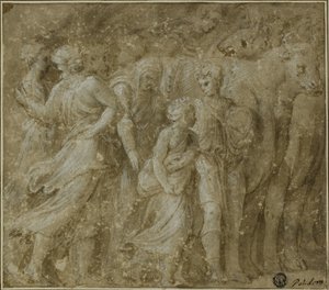 Procession of Figures and Oxen by Biagio Pupini