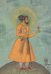 Mughal Emperor Shah Jahan Standing on a Globe