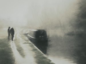 Misty Canal Walk by Bill Eiffert