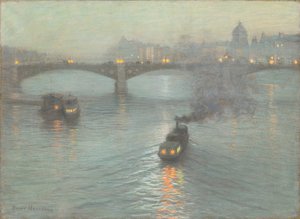 Evening on the Seine by Birge Harrison