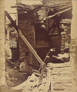 Destroyed House, After an Earthquake Near Viege, Valais, Switzerland