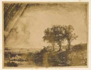 Landscape with Three Trees by Bisson Frères