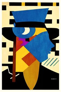Abstract Man in Hat by Bo Anderson