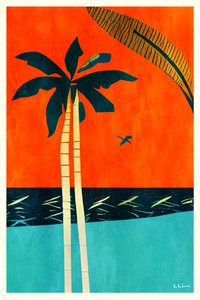 Tropical Sunset Palms