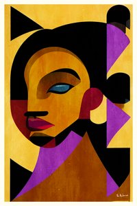 Vibrant Geometric Portrait