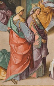 Central Nave, Second North Span, Birth of the Virgin (detail)