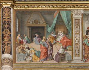 Central Nave, Second North Span, Birth of the Virgin