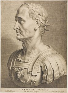 Julius Caesar, Perpetual Dictator, from Twelve Famous Greek and Roman Men by Boetius Adams Bolswert
