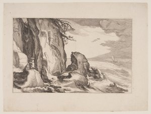 Plate 19, from Landscapes with Farmhouses by Boetius Adams Bolswert