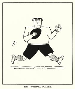 Oxford Quips: The Football Player by Bohun Lynch