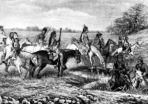 Navajo Indians on the trail