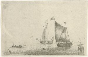 Seascape with a Fishing Boat