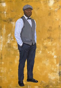 Elegant Man in Gold by Borgenhag Holmqvist