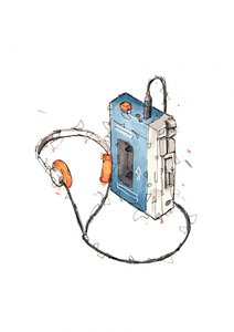 Retro Cassette Player by Borgenhag Holmqvist