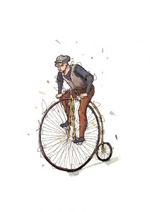 Vintage Penny Farthing Rider