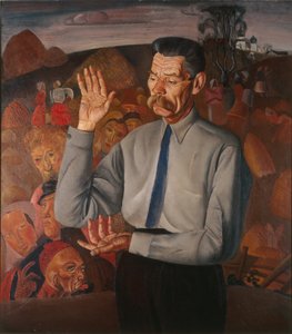 Portrait of the author Maxim Gorky 1868-1939, 1926