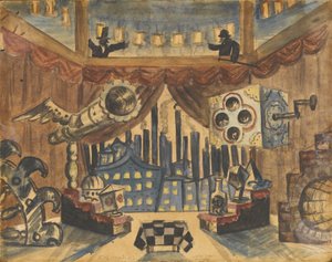 Stage Design for the Theatre Play The Flea by E. Zamyatin