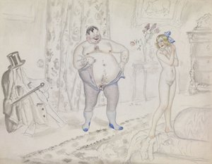 Late Night Rendezvous by Boris Mikhailovich Kustodiev