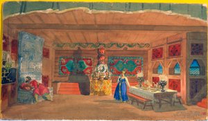 Stage design for the opera The Tsar