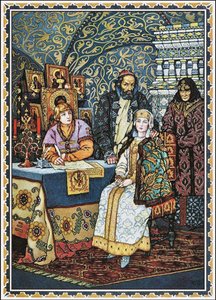 Boris Godunov and his Family, 1927 by Boris Vasilievich Zvorykin