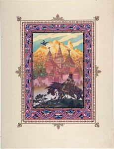 Illustration for the Fairy Tale Marya Morevna by Boris Vasilievich Zvorykin
