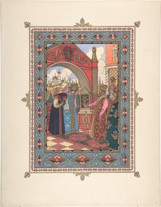 Illustration for the Fairy Tale Vasilisa the Beautiful, c. 1925