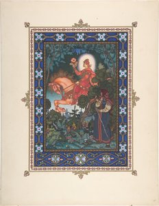 Illustration for the Fairy Tale Vasilisa the Beautiful by Boris Vasilievich Zvorykin