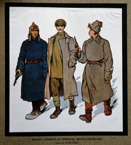 Russia After the Revolution of 1917: A Detainee Brought to the Revolutionary Tribunal