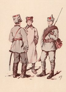 Soldiers of the Soviet Red Army by Boris Vasilievich Zvorykin