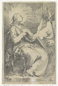 Penitent Mary Magdalene in the Cave Before a Crucifix