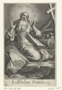 Saint Abraham of Edessa as a Hermit (Sacra Eremus Ascetarvm) by Boëtius Adamsz. Bolswert