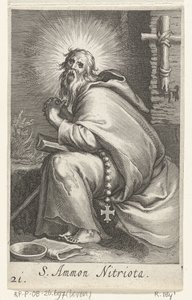 Saint Ammonius the Great as a Hermit (series: Hermits, Sacra eremvs ascetarvm)
