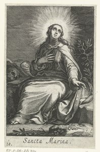 Saint Marina of Alexandria as a Hermit by Boëtius Adamsz. Bolswert