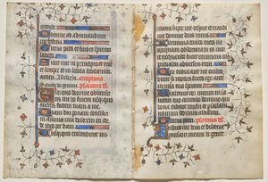 Bifolio from a Book of Hours: Text (verso) by Boucicaut Master