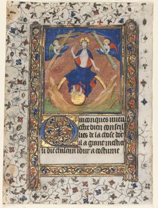 Leaf from a Book of Hours: Christ in Judgment by Boucicaut Master