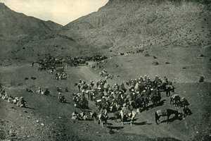 Caravan Passing Through the Khyber Pass