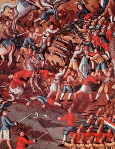 Detail of ex-voto representing the Battle of Guararapes