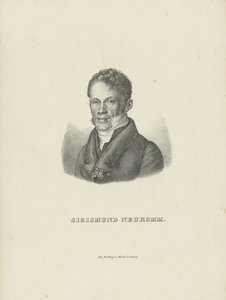 Portrait of the Pianist and Composer Sigismund von Neukomm by Breitkopf and Härtel